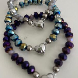 Pulseras corazón Cristal de roca